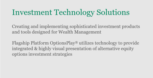 Investment Technology Solutions